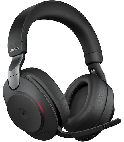 Jabra Evolve2 75 Wireless PC Headset with 8-Microphone Technology